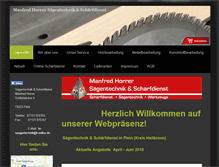 Tablet Screenshot of hr-saegentechnik.de